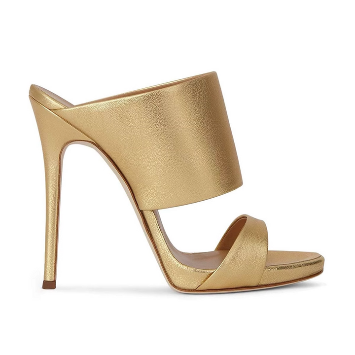 ZAVRU Leather Mules Sandals