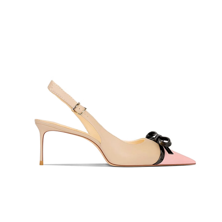 ZEVCO Bow Mid Heel Sandals - 6cm