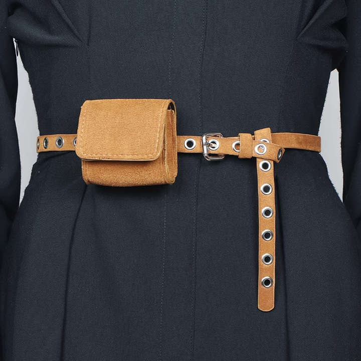 ZEVSI Suede Waist Belt Bag