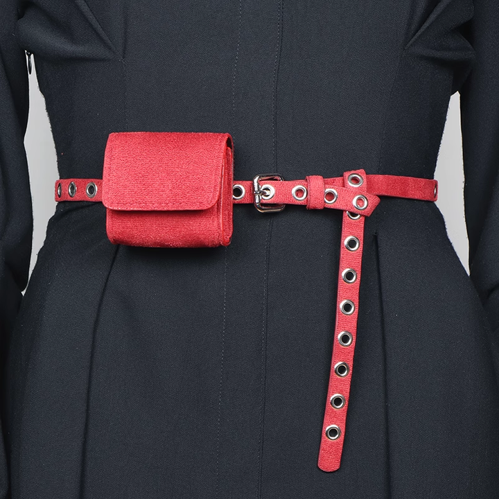ZEVSI Suede Waist Belt Bag