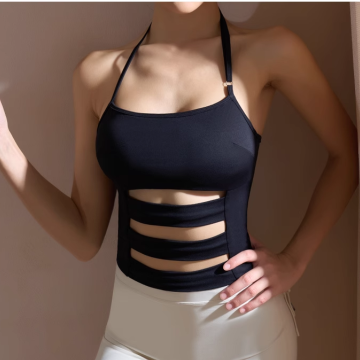 ZOLES Yoga Pilates Cut Out Fitted Sports Bra