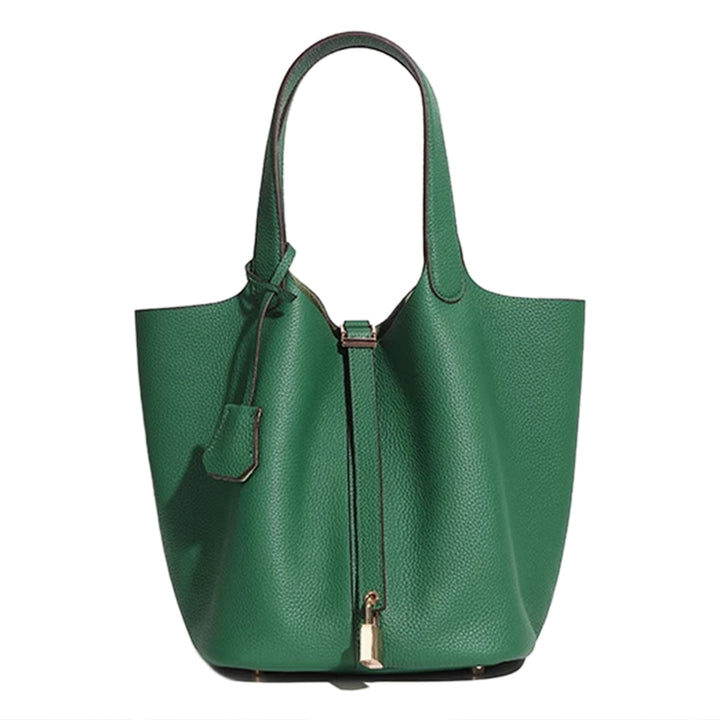 ZOVRI Leather Bucket Bag