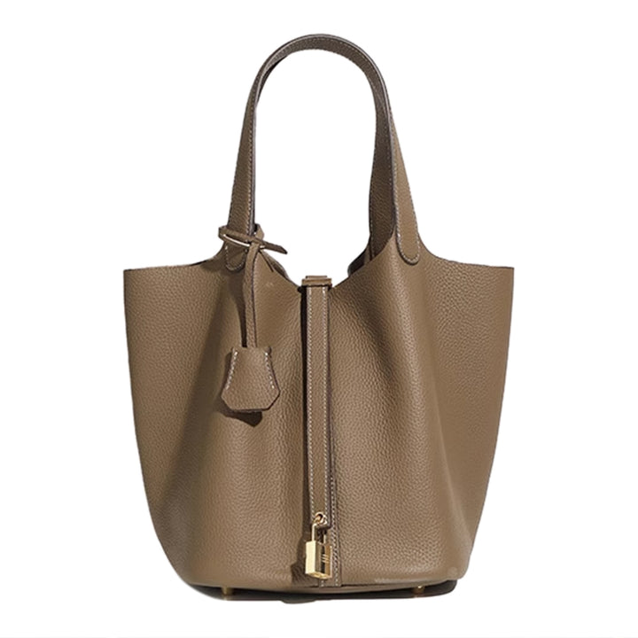 ZOVRI Leather Bucket Bag