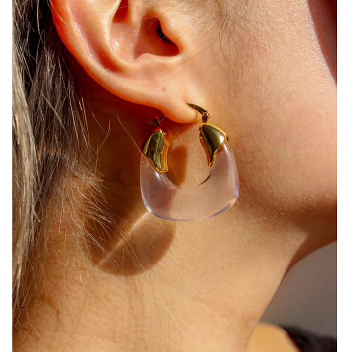 VOKRI U Shaped Earrings - Pair