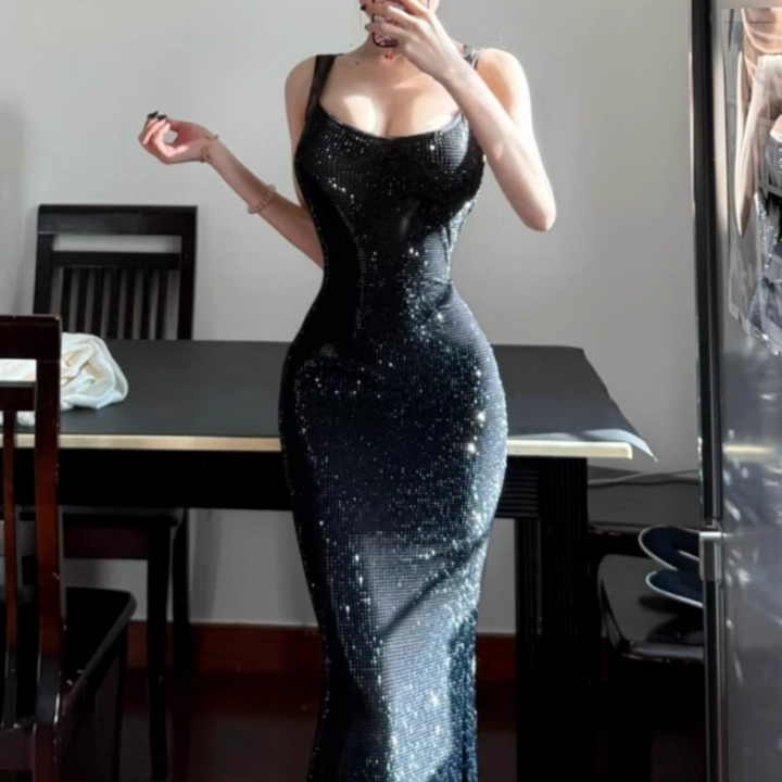 TNZUA Slip Evening Dress Gown