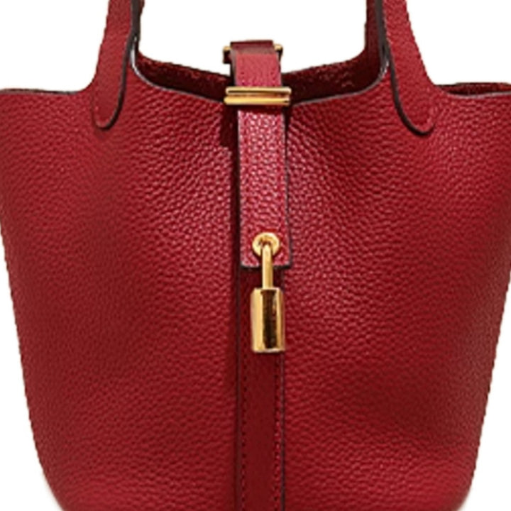 LCZIH Leather Bucket Bag - Mini