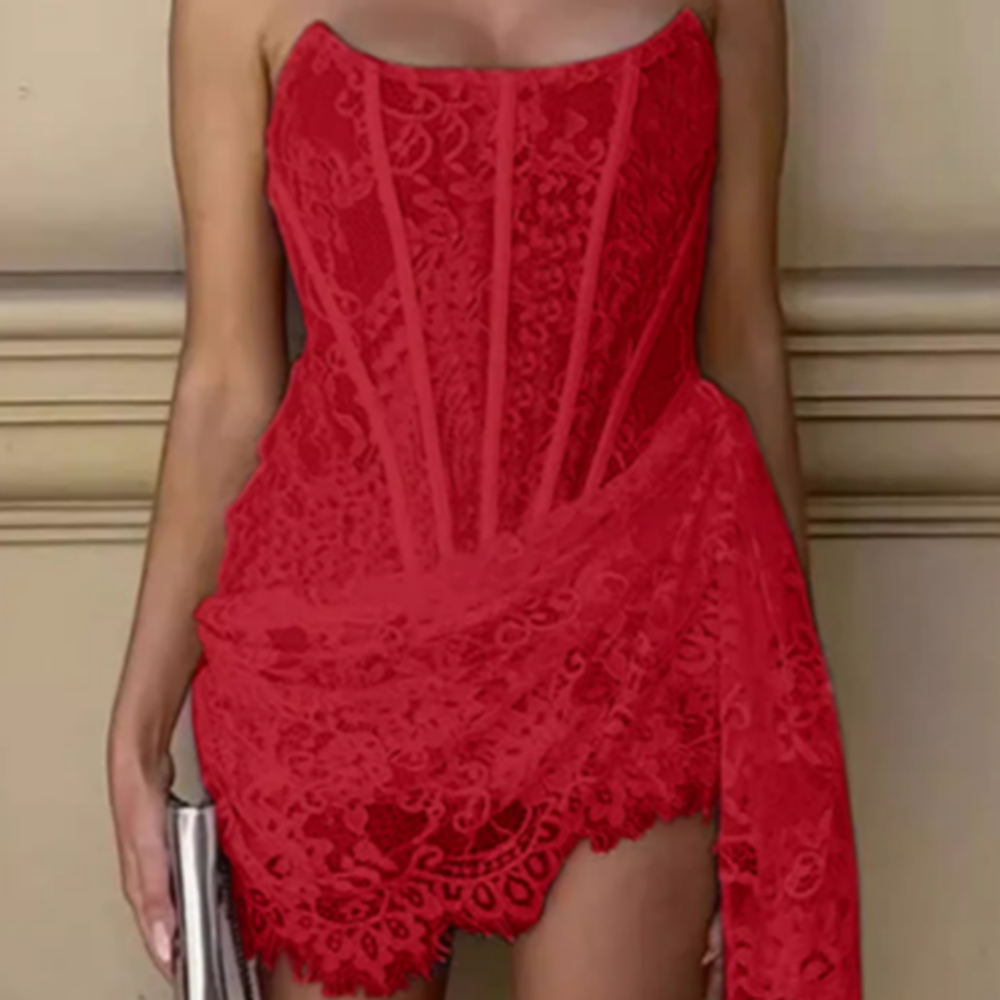 FIEIS Tube Mini Evening Dress Gown