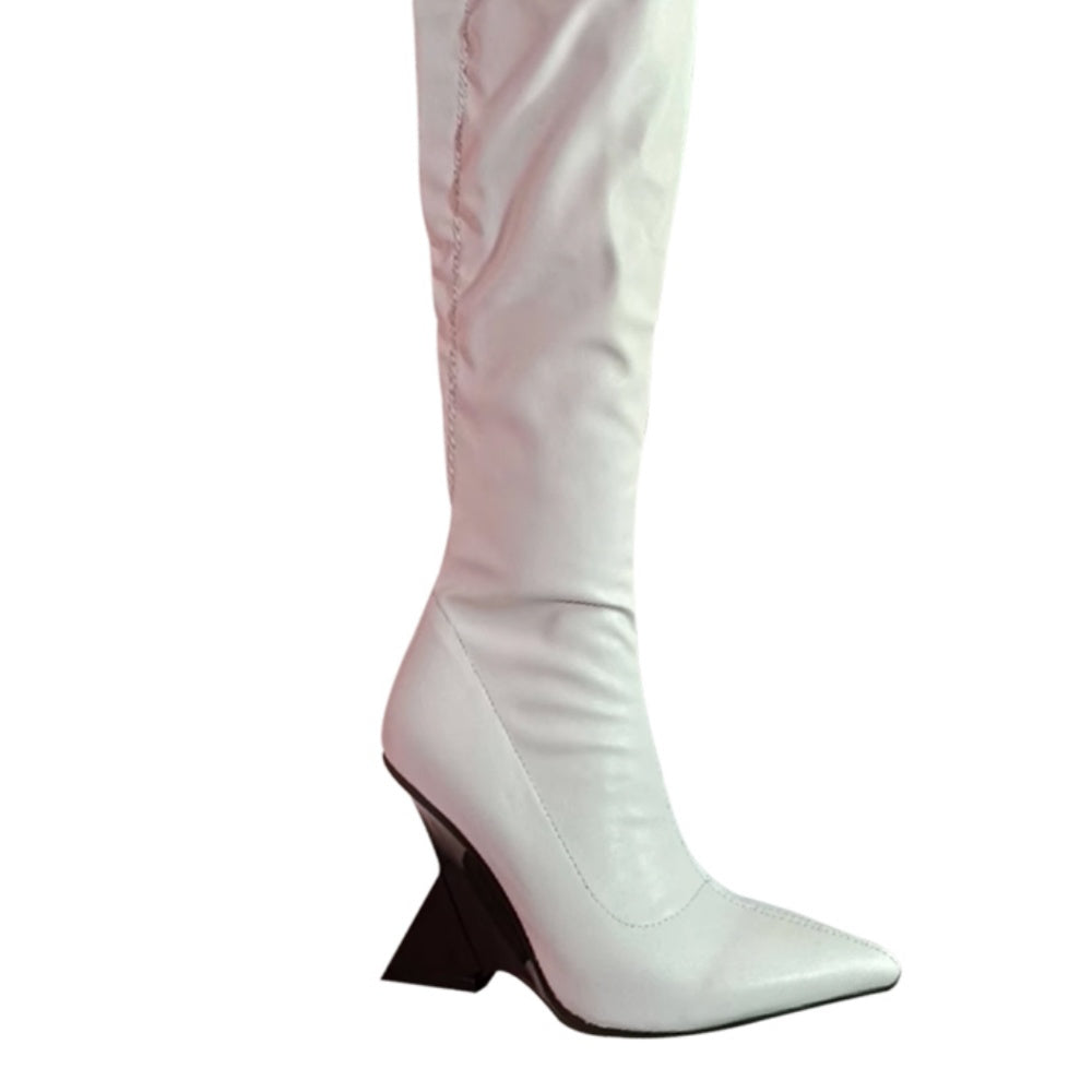 TEBIA Sculptured Heel Over The Knee Boots