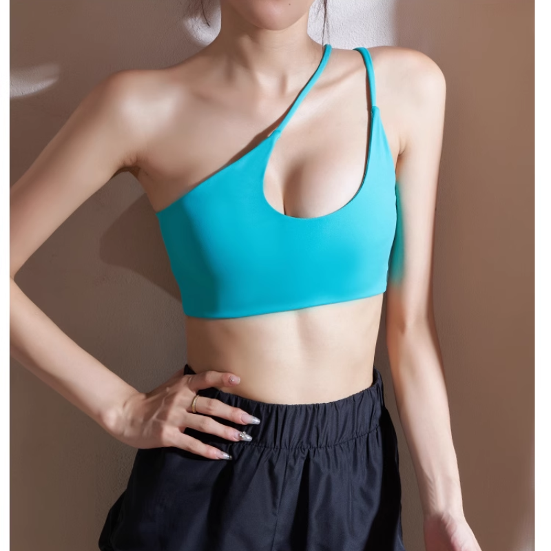 FAURA Yoga Pilates Asymmetric Dri-Fit Fitted Sports Bra