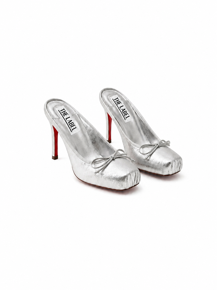 ARABELLA BALLET STYLE MULES BALLETCORE HIGH HEELS PUMPS - 10CM