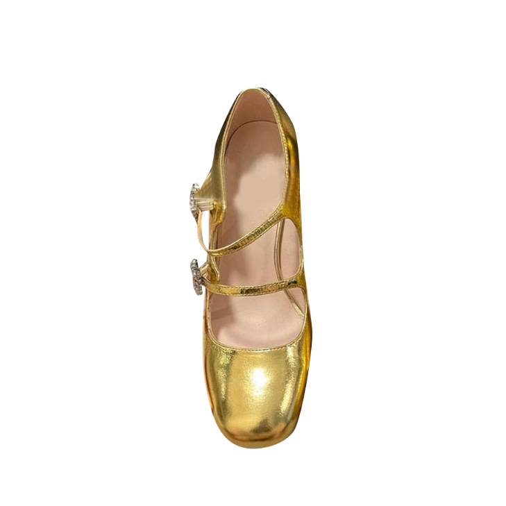 BUIVI Diamante Buckled Mary Janes Shoes - 8.5cm