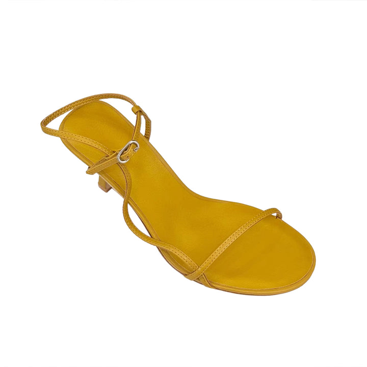 BURAH Ankle Strap Kitten Heel Sandals