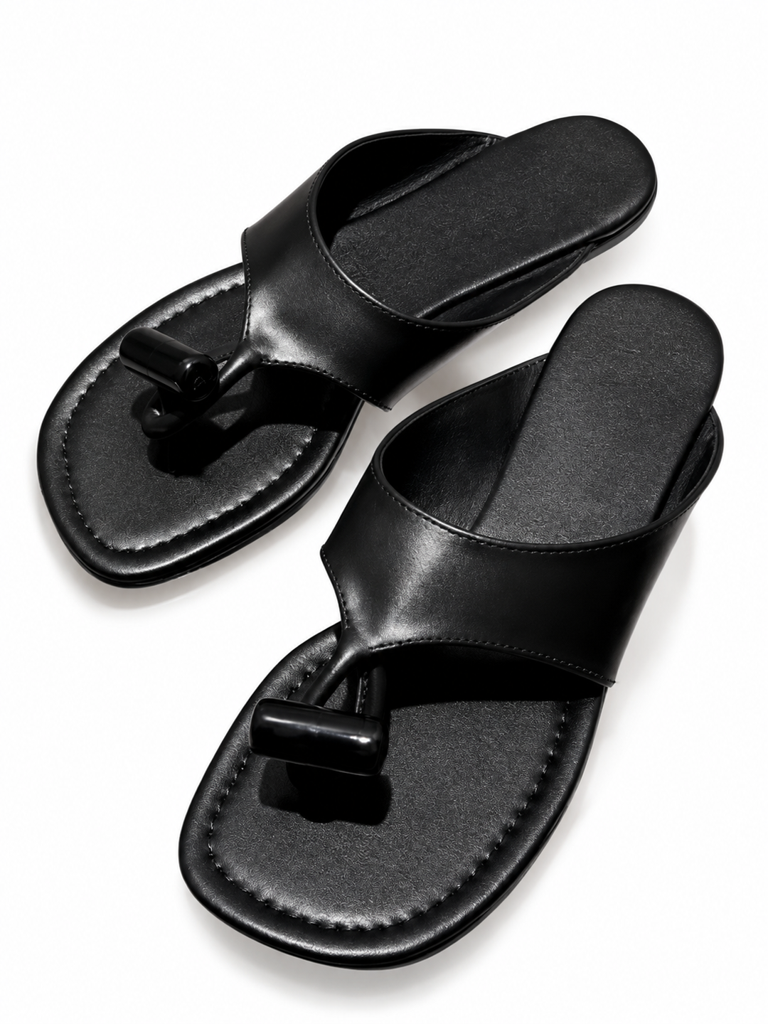CALRO SPILT TOE FLAT SANDALS