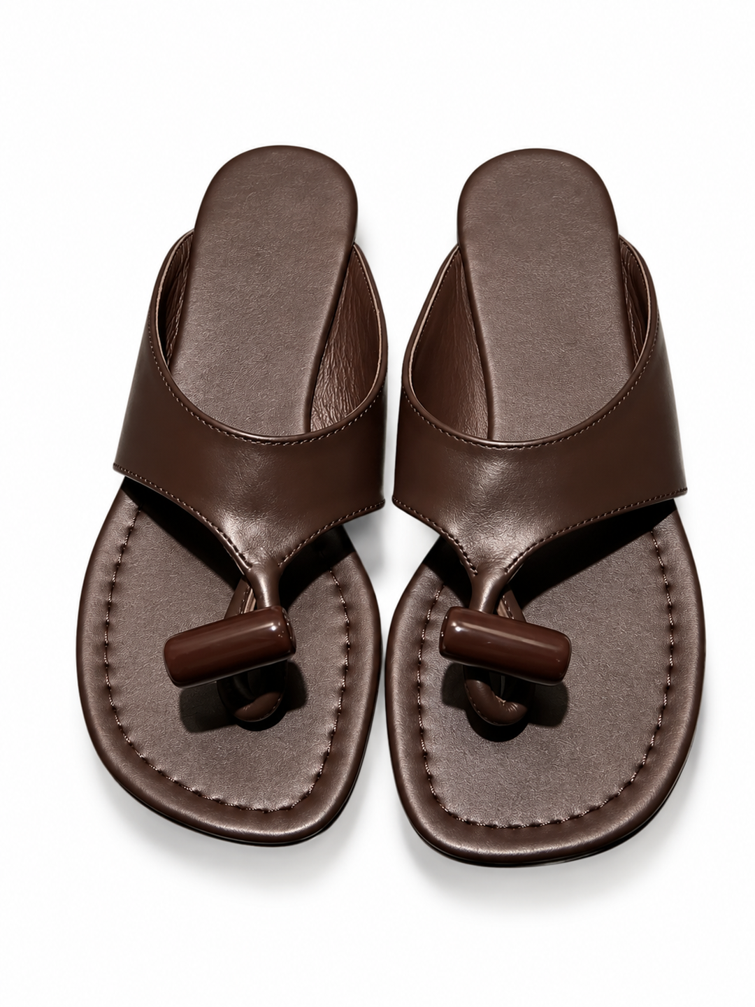 CALRO SPILT TOE FLAT SANDALS