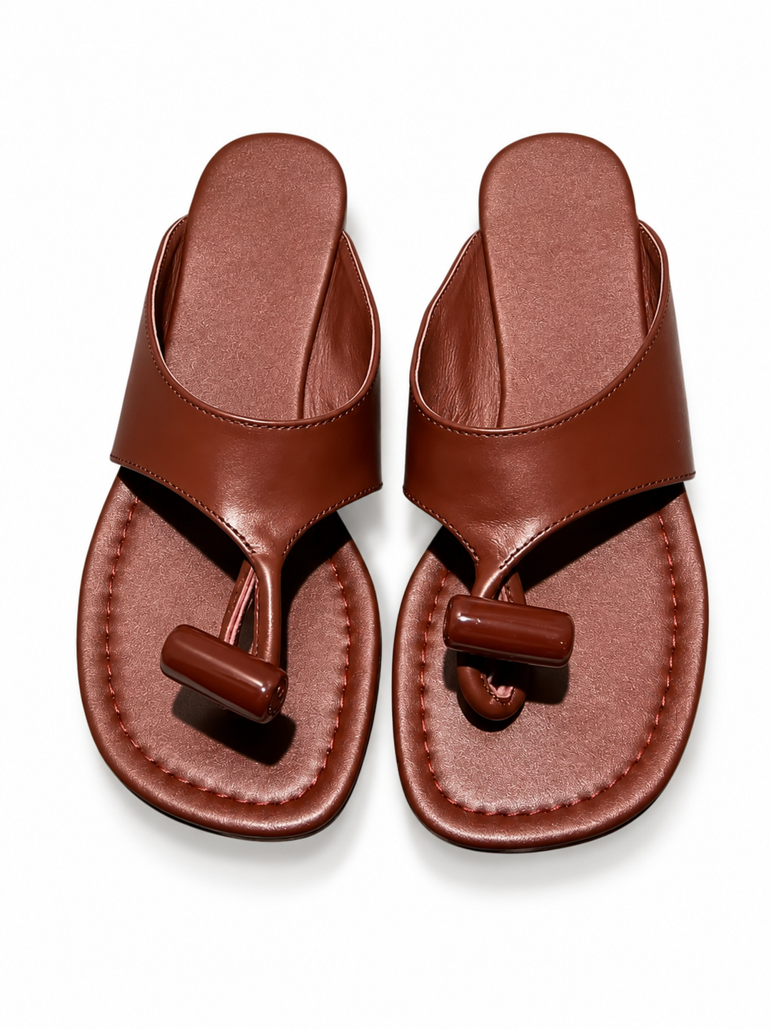 CALRO SPILT TOE FLAT SANDALS