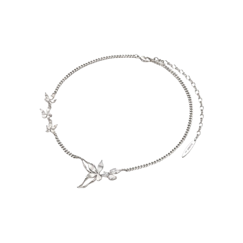 CHLAH Diamante Butterfly Necklace