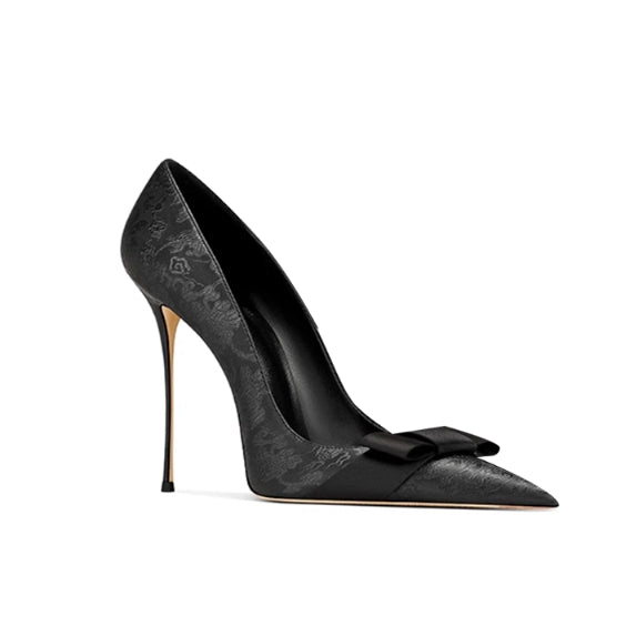 COSET Bow Mid Heel Pumps - 8cm