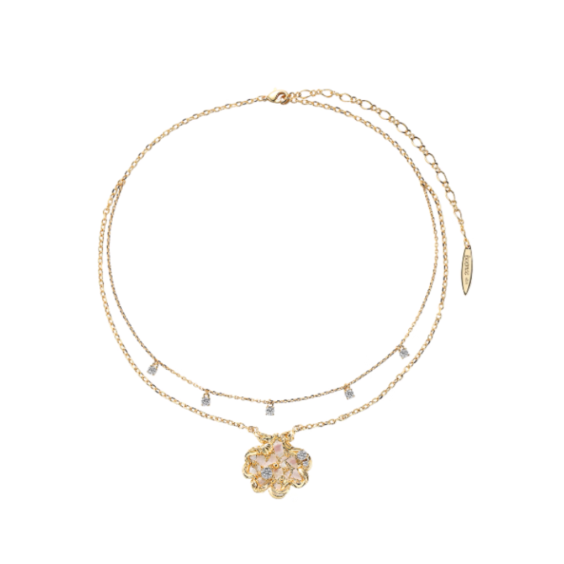 COVAL Diamante Double Layers Necklace