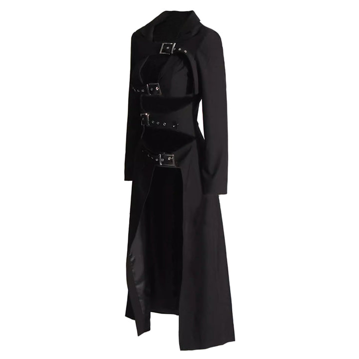 CUAME CUT OUT LONG TRENCH COAT