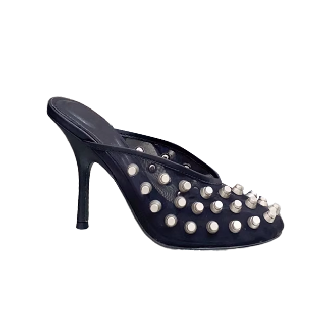 CUEDA Studded Mules Sandals