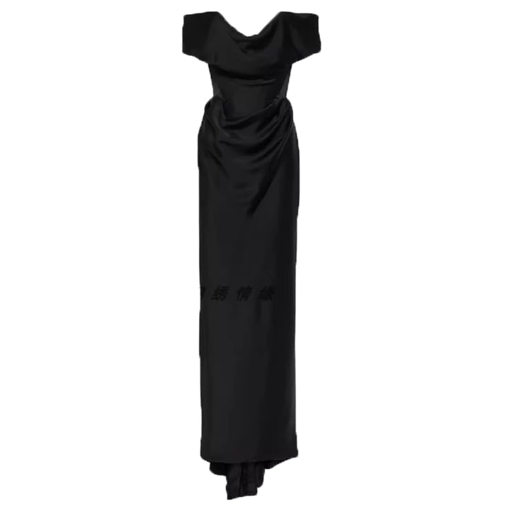 CUITA Off-Shoulder Evening Dress Gown