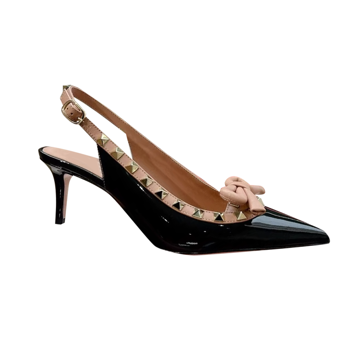 DALVA Studded Mid Heel Sandals - 7cm