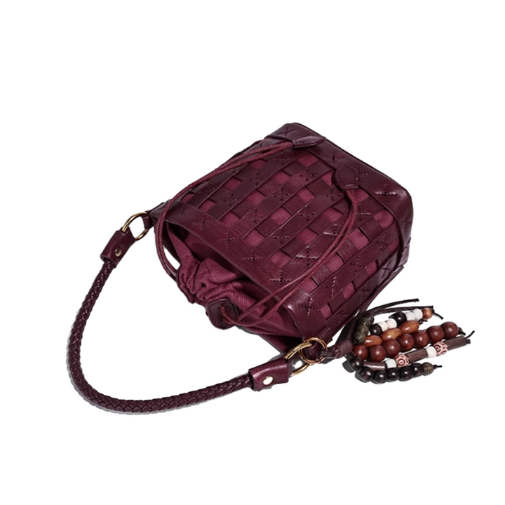 DAVFU Braided Bucket Bag