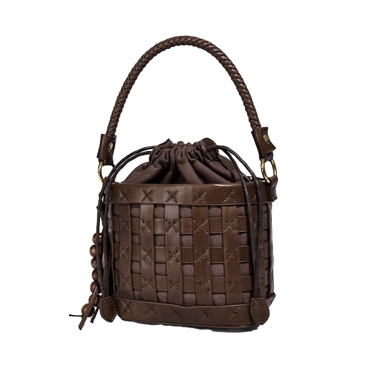 DAVFU Braided Bucket Bag