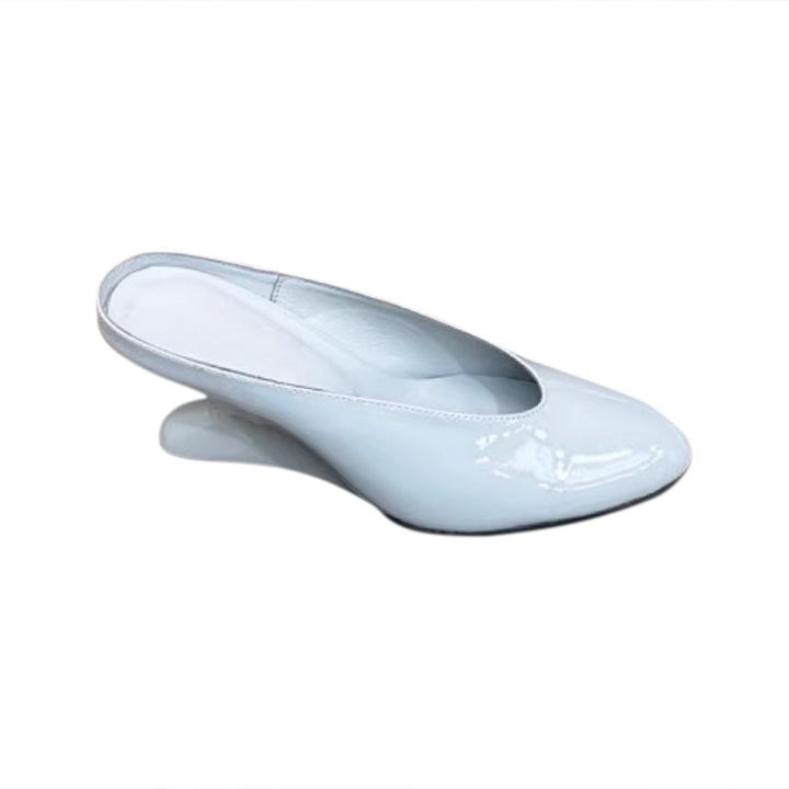 DEMNI Sculptured Heel Mules Sandals