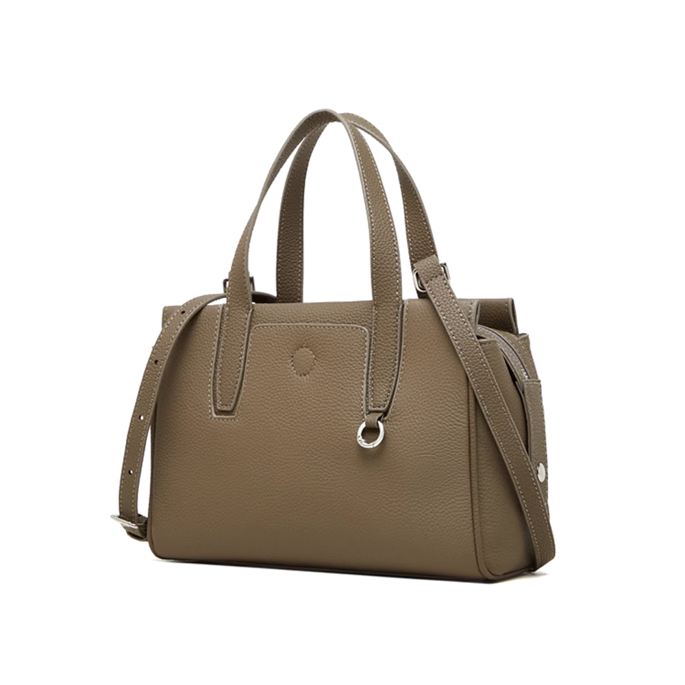 DENVI Leather Oversized Tote Bag