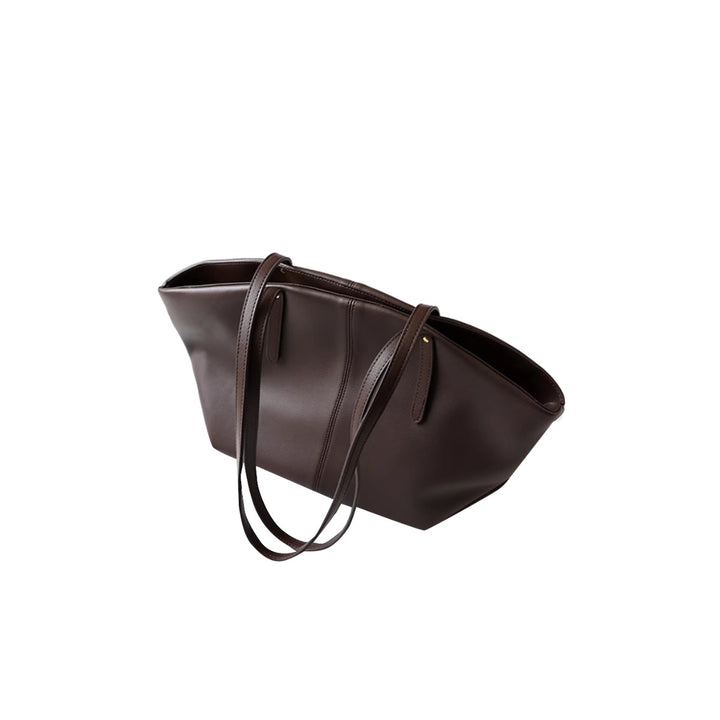DILRU Leather Oversized Tote Bag