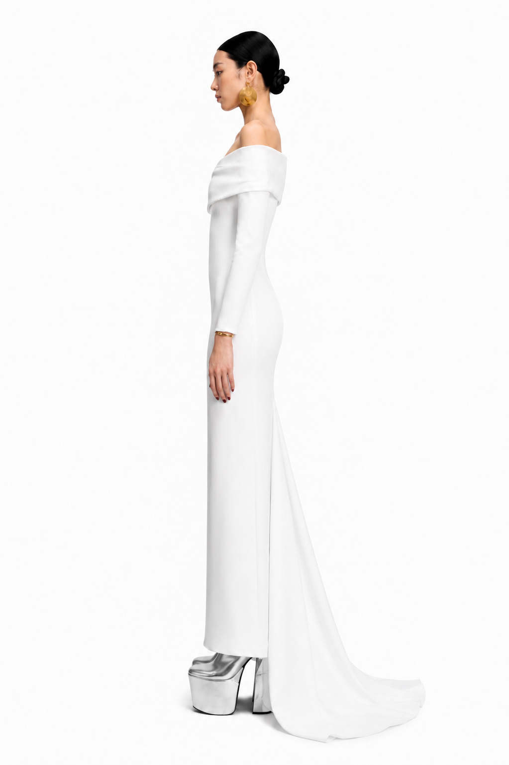 DUVCI Off-Shoulder Evening Dress Gown