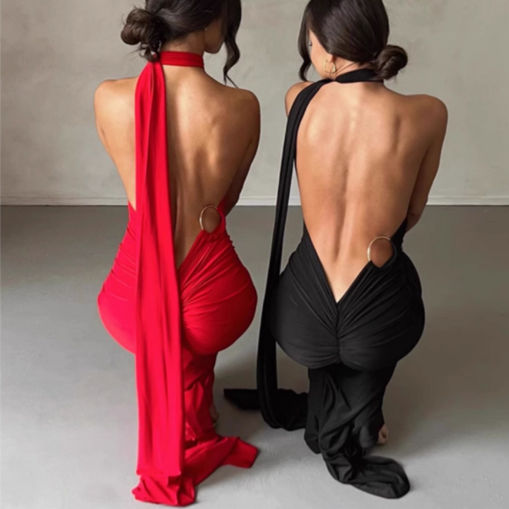 FAGCI Strap Evening Dress Gown