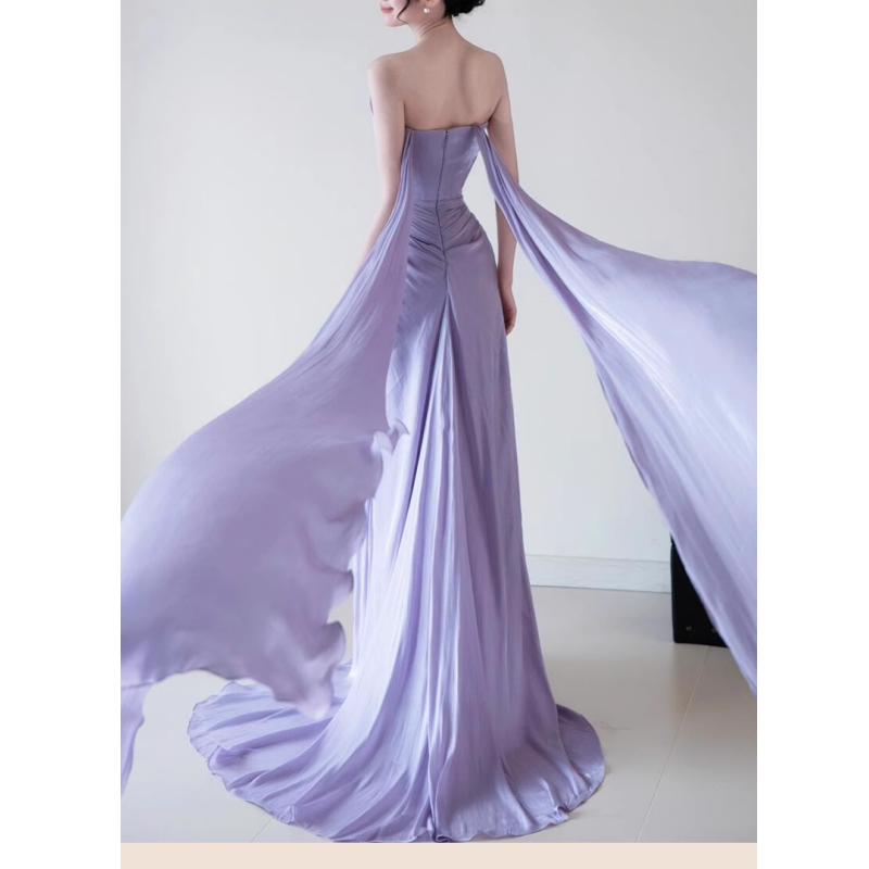 FAVTO Tube Maxi Evening Dress Gown