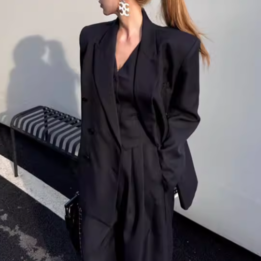 FECOV Button Lapel Blazer