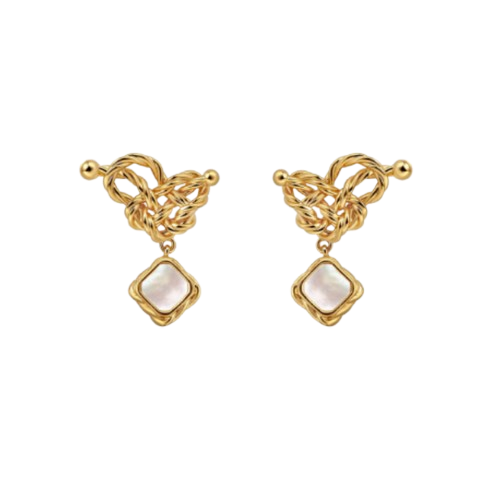 FELIT Braided Gem Earrings - Pair