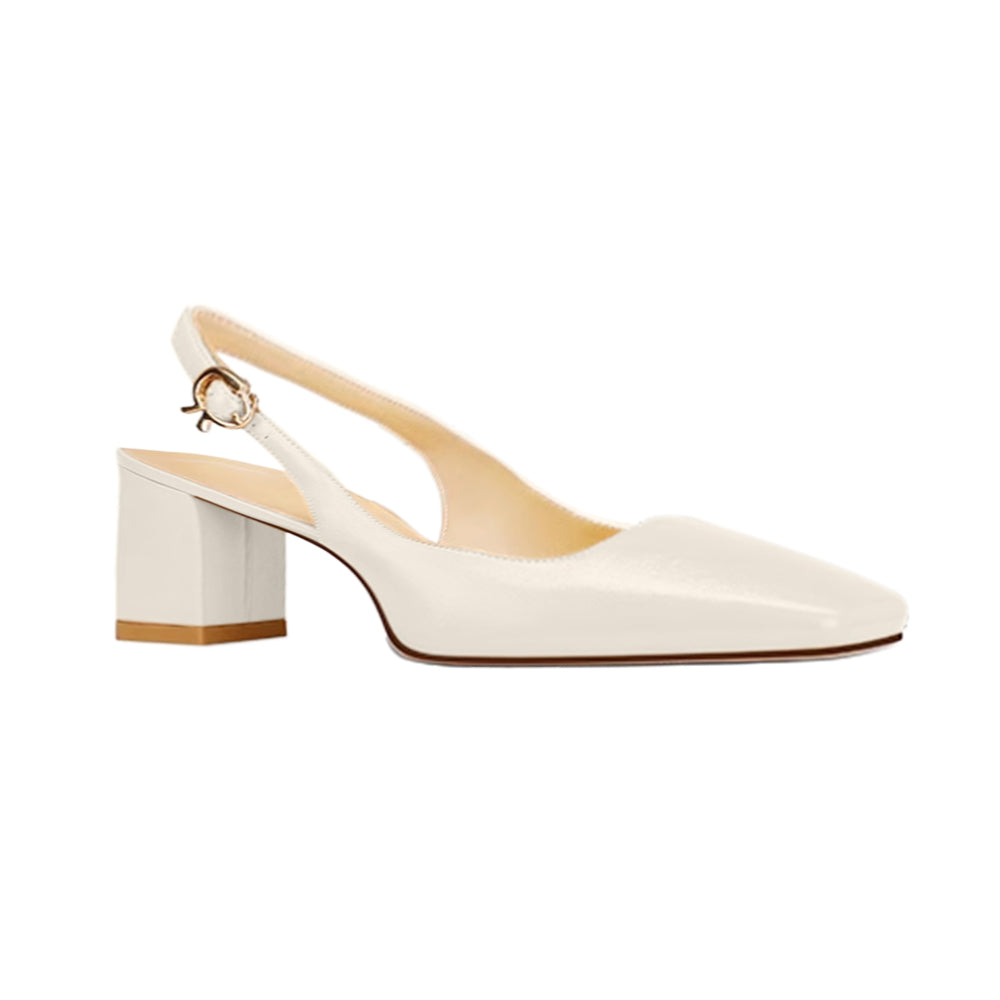 FERCO Leather Block Heel Sandals - 6cm