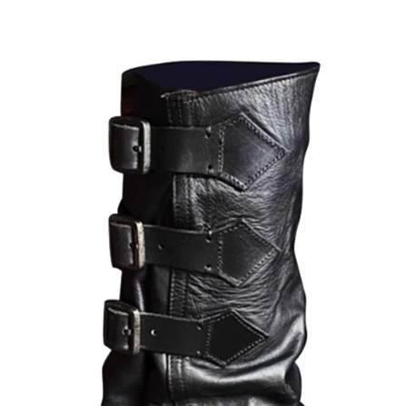 FEVUI Buckled Knee High Boots