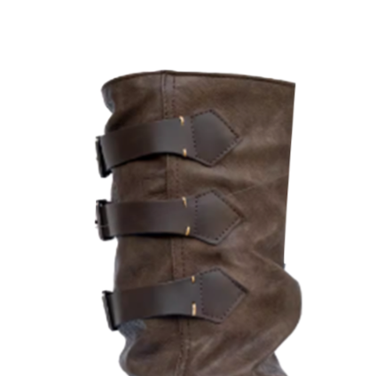 FEVUI Buckled Knee High Boots