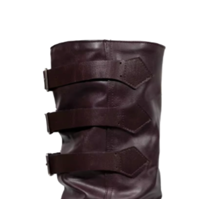 FEVUI Buckled Knee High Boots