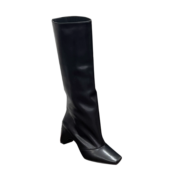 FIDEN Leather Knee High Boots