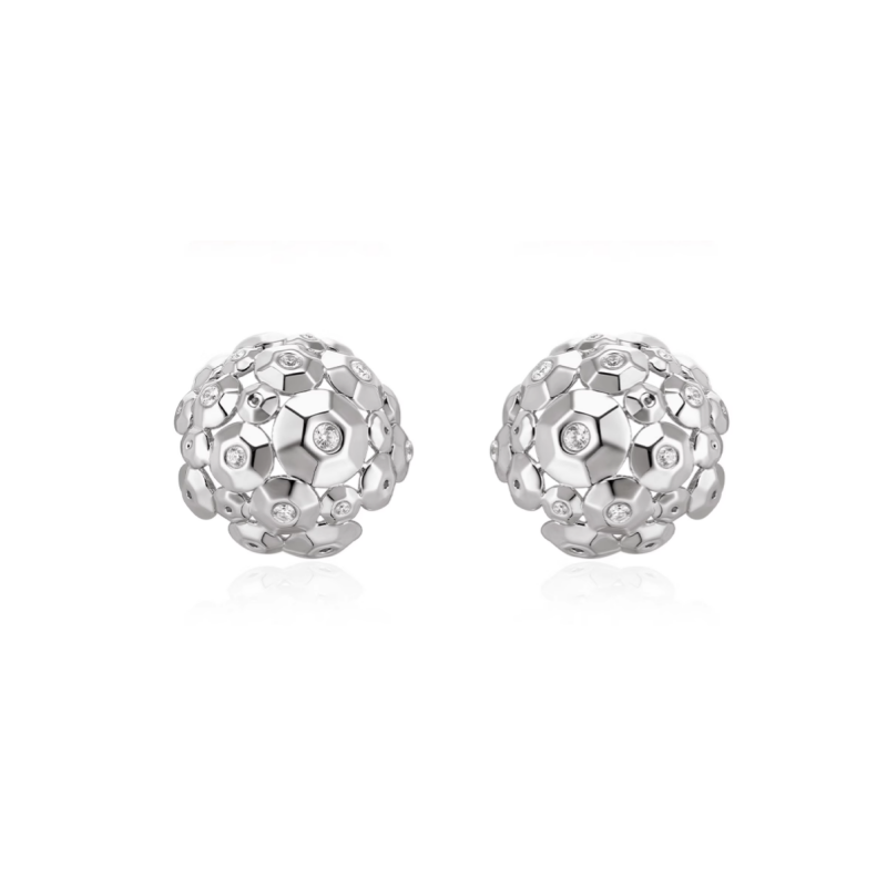 FOBCA Ball Ear Studs Earrings - Pair