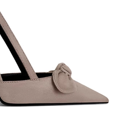 FUDOL Bow Mid Heel Sandals - 6cm