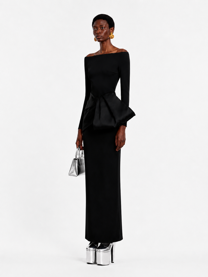 FUICE Off-Shoulder Evening Dress Gown