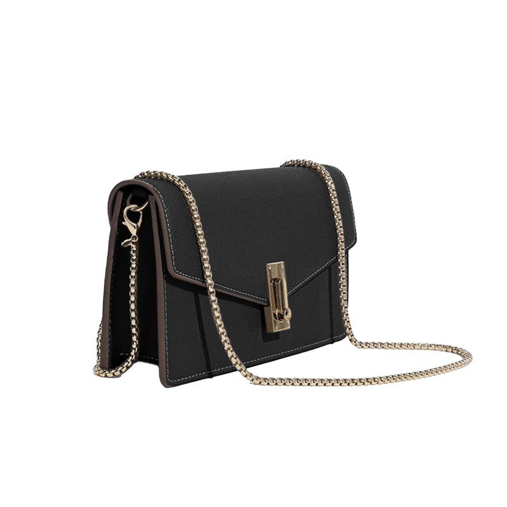 FVOCI Metal Lock Cross Body Bag