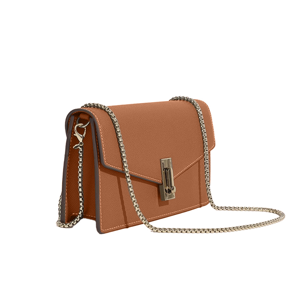 FVOCI Metal Lock Cross Body Bag