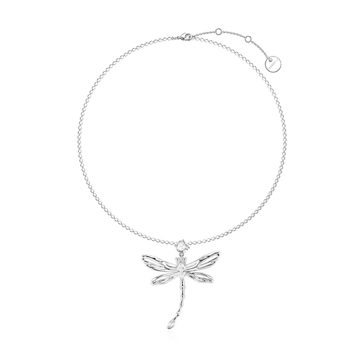 GAHVI Diamante Dragonfly Necklace