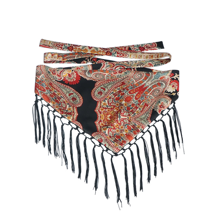 GEBTH Printed Fringed Girdle Belt