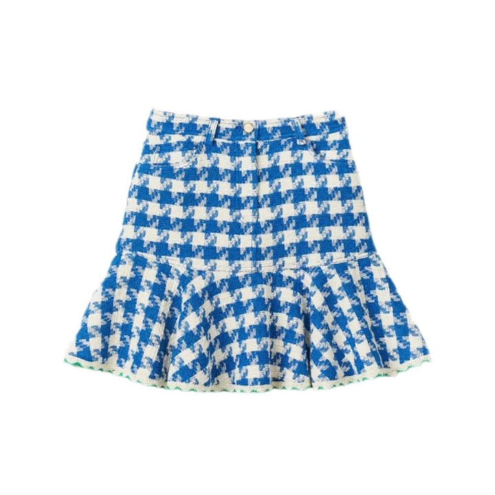 GESUC Checkered Plaid Mini Skirt