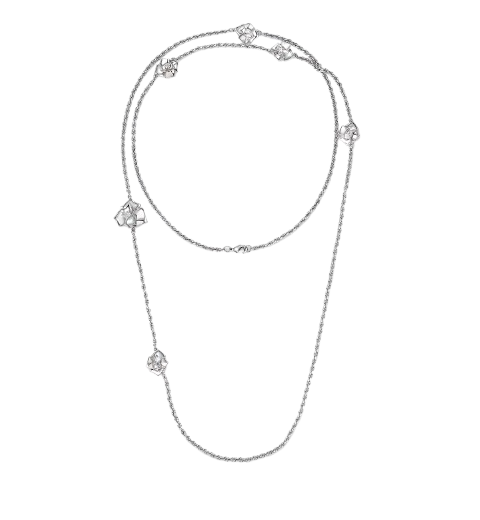 HAVAH Double Layer Flower Necklace